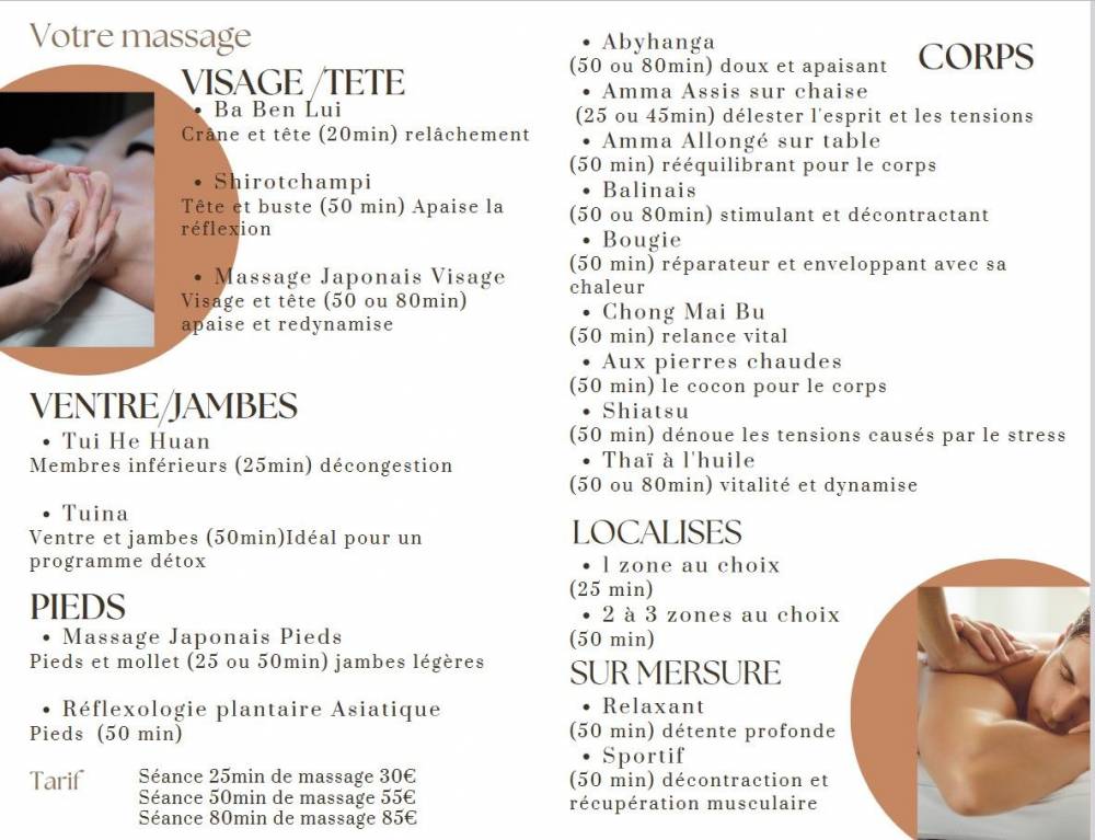 Massages détente