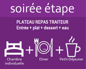 Soirée étape à l'Hôtel Plateau repas Traiteur